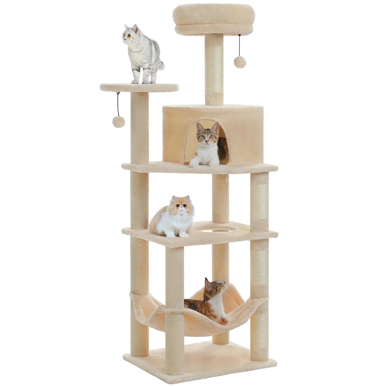 6-Laagse Krabpaal – 140 cm Hoog - DreamPawz