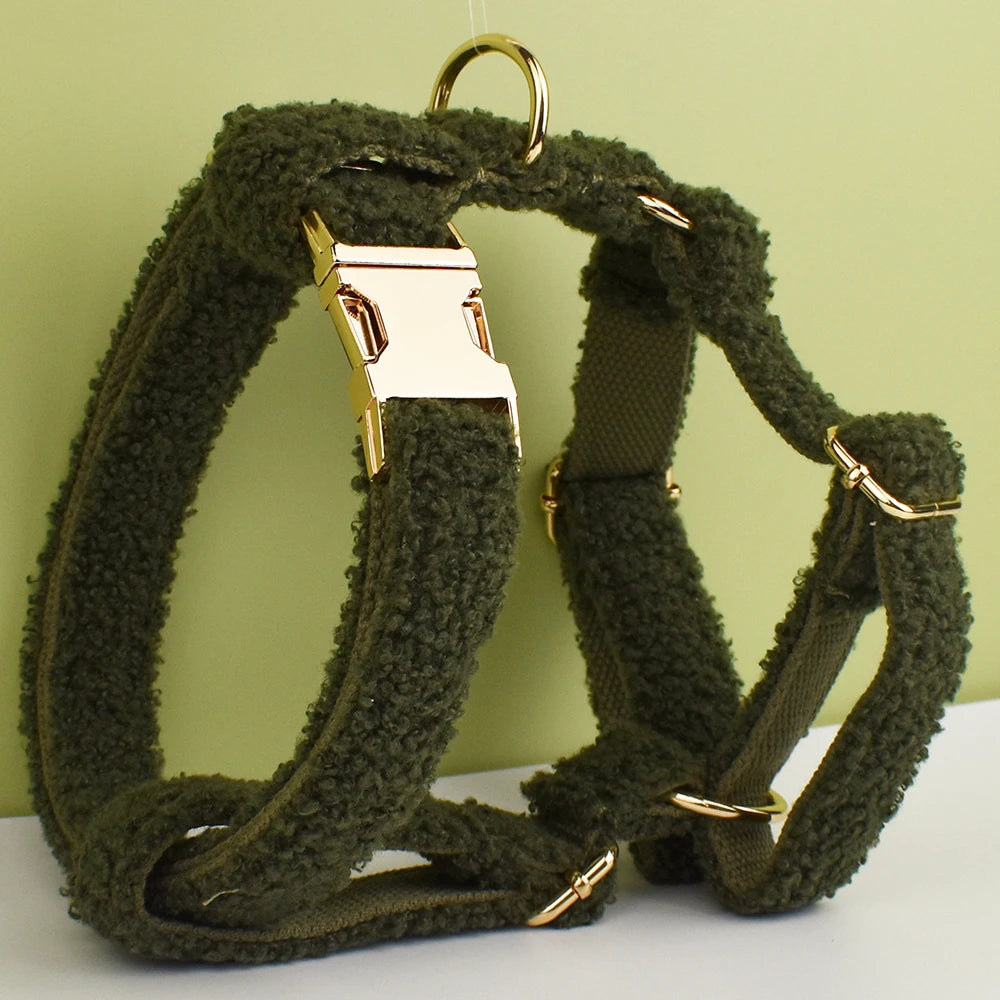 Teddy Ready - Set met Tuigje en Riem - Groen - DreamPawz