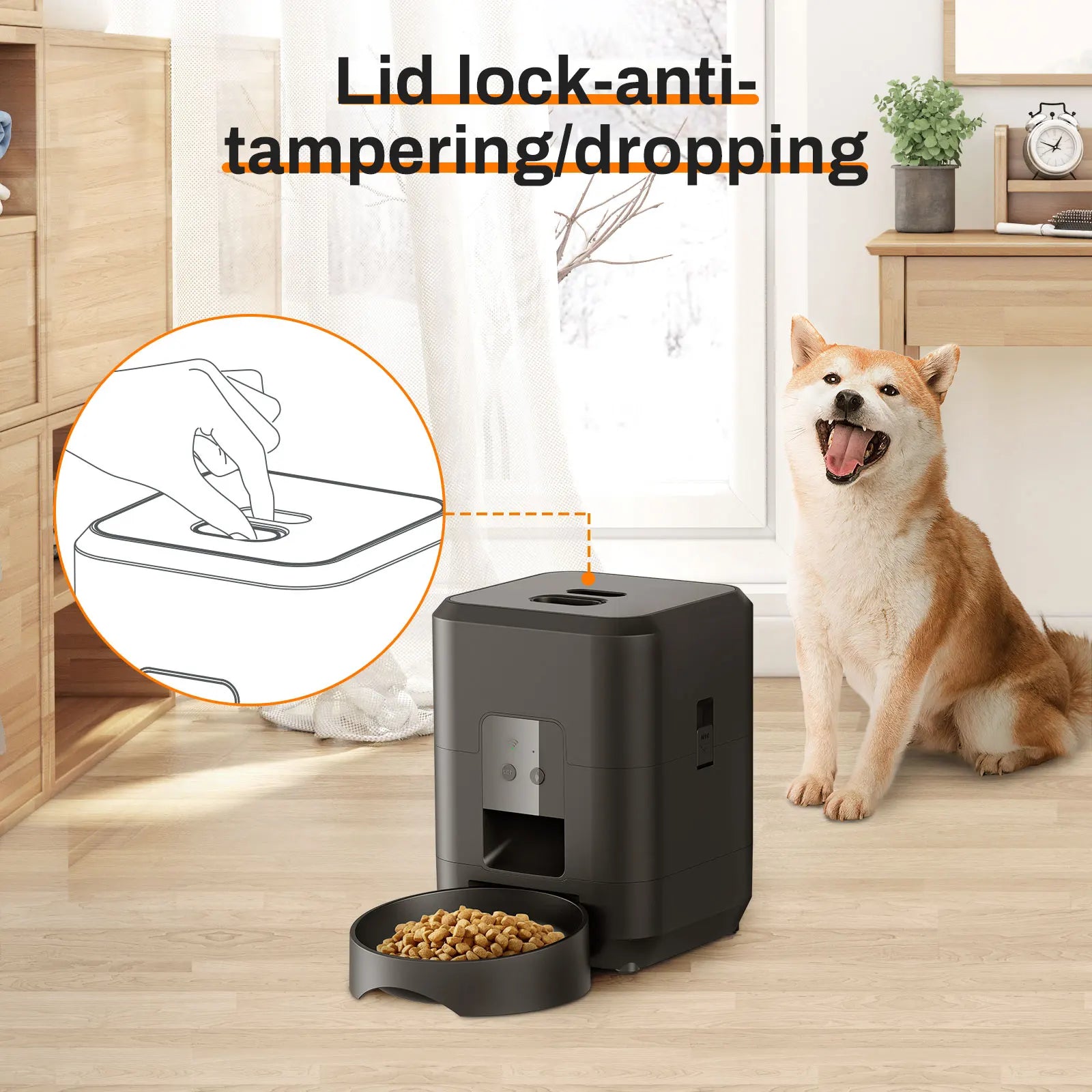 ZYfeeder - Automatische Voerbak - Timer Gestuurd, Slow Food Optie voor Kat & Hond