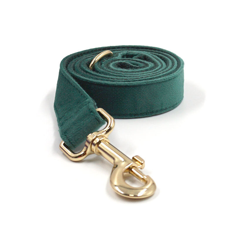 Groene Velvet riem voor honden van DreamPawz