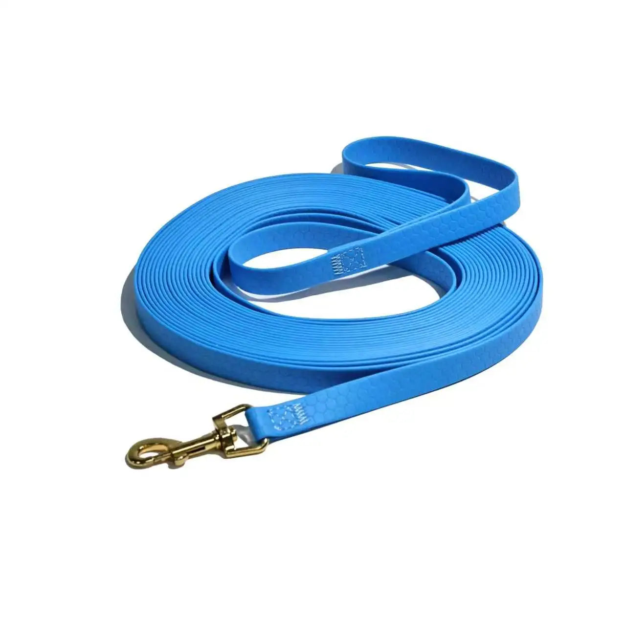 blauwe pvc hondenriem