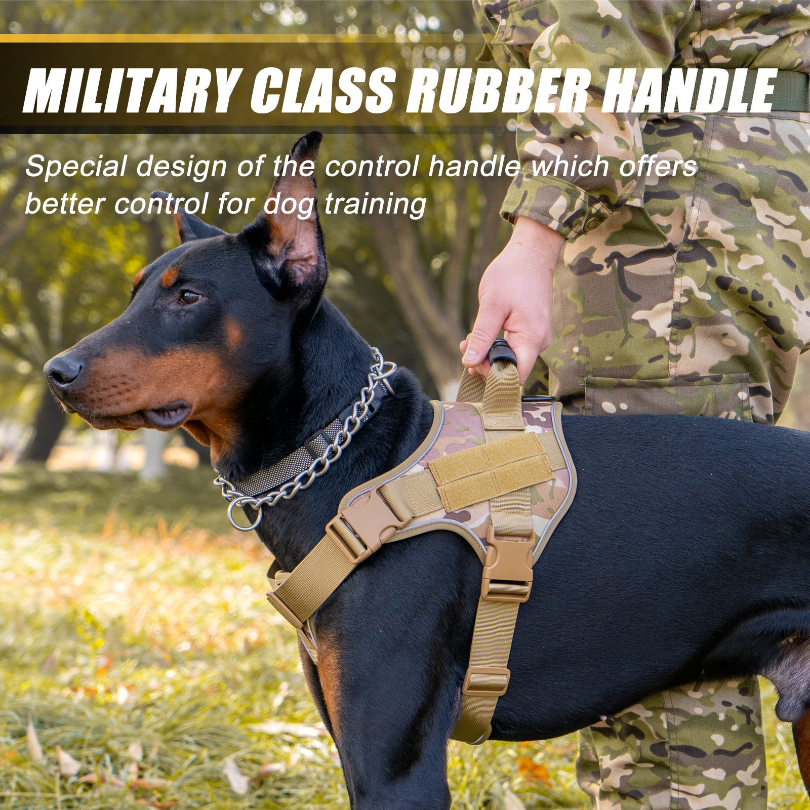 Tactical Hondentuigje - Reflecterend & Extra Controle