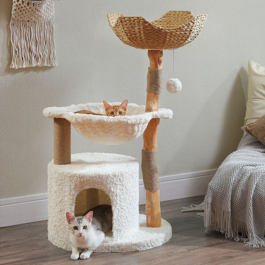 Pawz Road - Moderne Rattan Kattenboom - DreamPawz