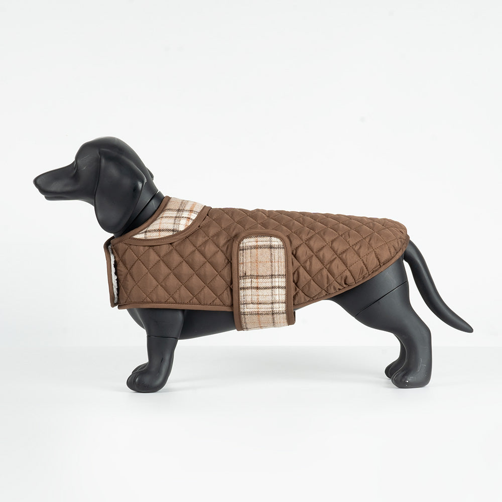 Luxe Gewatteerde Hondenjas - Quilted Chic - DreamPawz