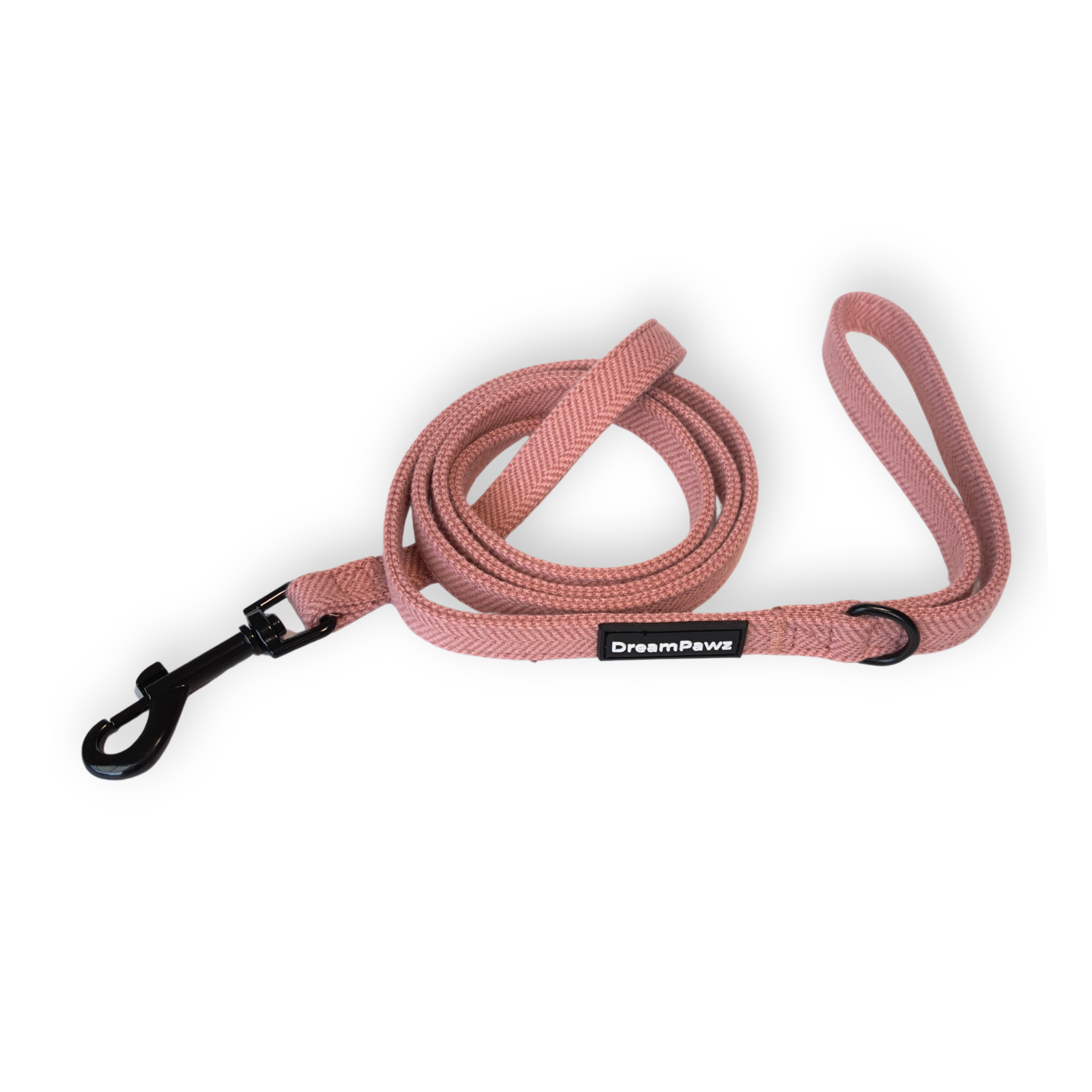 DreamPawz - 3-Delige Set van Halsband met Strik & Leiband - Visgraat - DreamPawz