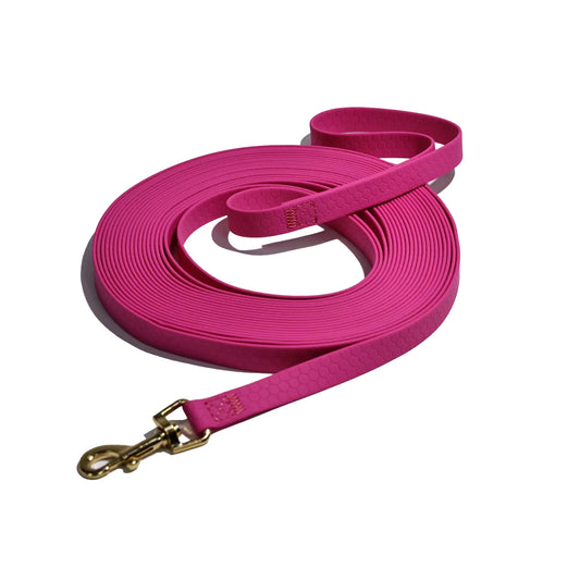 roze pvc hondenriem