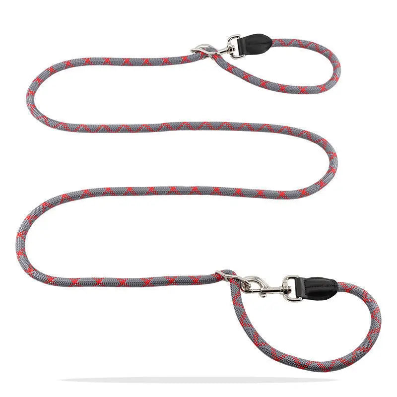 Rode DreamPawz handsfree hondenriem 2,6 meter
