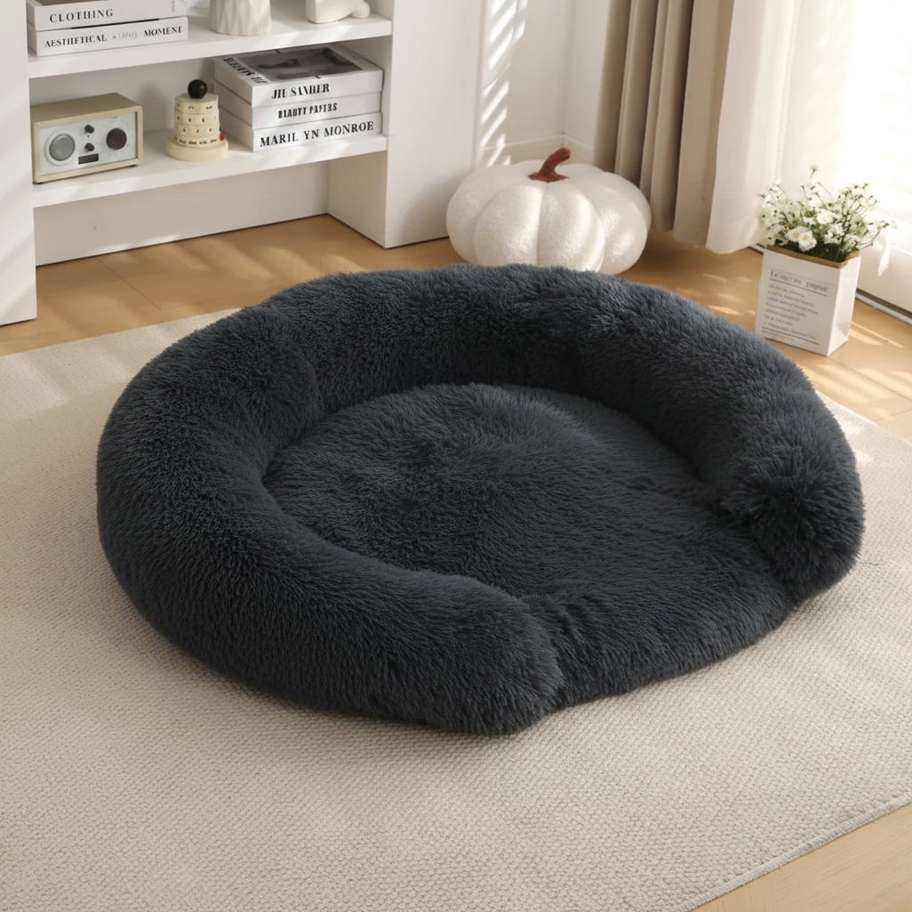 Fluffy Hondenmand - Halfopen - Rond - DreamPawz